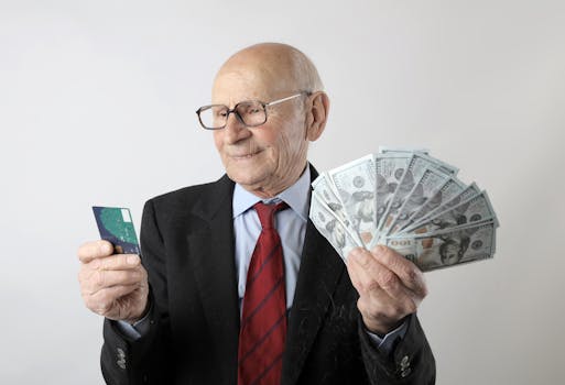 A person reviewing their retirement plans