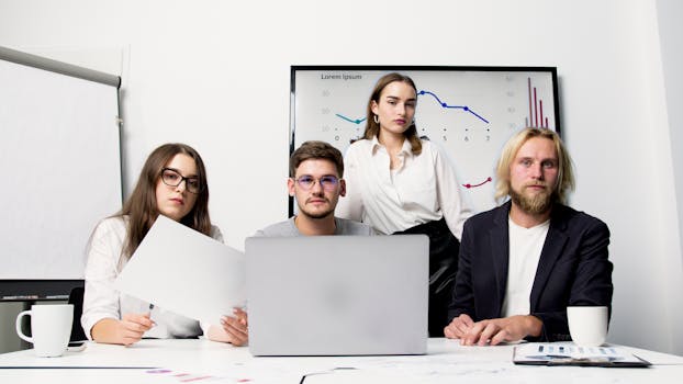 diverse group of young professionals in a meeting