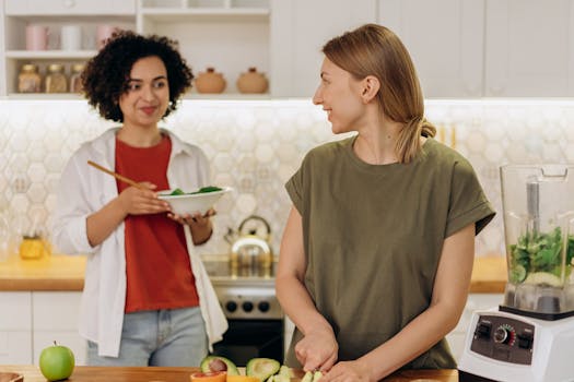 a person enjoying a meal prepared at home